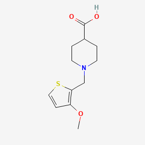 1-[(3-Methoxythien-2-yl)methyl]piperidine-4-carboxylic acid