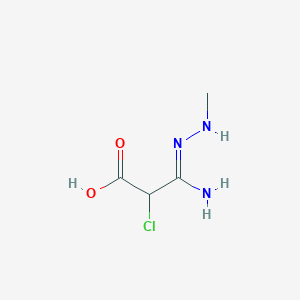 molecular formula C4H8ClN3O2 B14114845 n-Methylcarboxy-2-chloroacetamidrazone 