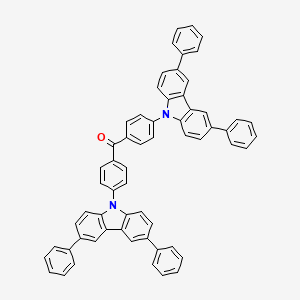 molecular formula C61H40N2O B14114886 Bis(4-(3,6-diphenyl-9H-carbazol-9-yl)phenyl)methanone 