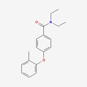 molecular formula C18H21NO2 B14115007 N,N-diethyl-4-(2-methylphenoxy)benzamide 