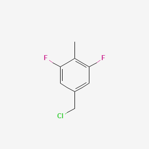 molecular formula C8H7ClF2 B1411502 3,5-Difluoro-4-methylbenzyl chloride CAS No. 1803851-41-3