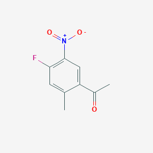 molecular formula C9H8FNO3 B14115023 4'-Fluoro-2'-methyl-5'-nitroacetophenone 