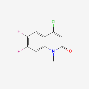 molecular formula C10H6ClF2NO B14115045 4-Chloro-6,7-difluoro-1-methylquinolin-2(1H)-one 