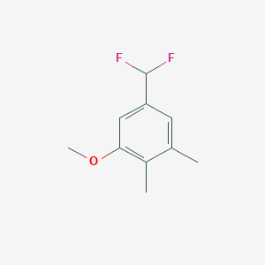 molecular formula C10H12F2O B1411506 5-Difluoromethyl-2,3-dimethylanisole CAS No. 1803735-30-9