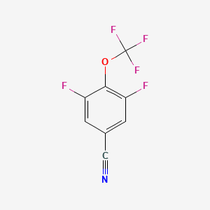 molecular formula C8H2F5NO B1411509 3,5-Difluoro-4-(trifluoromethoxy)benzonitrile CAS No. 1805056-83-0