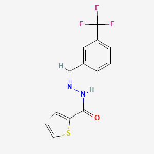 molecular formula C13H9F3N2OS B14115096 N'-((3-(Trifluoromethyl)phenyl)methylene)-2-thiophenecarbohydrazide 