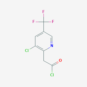molecular formula C8H4Cl2F3NO B1411510 2-[3-Chloro-5-(trifluoromethyl)-pyridin-2-yl]acetyl chloride CAS No. 2167762-73-2