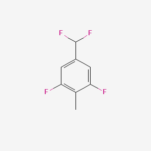 molecular formula C8H6F4 B1411511 3,5-Difluoro-4-methylbenzodifluoride CAS No. 1806332-77-3