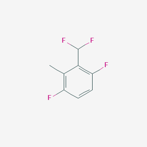 molecular formula C8H6F4 B1411513 3,6-Difluoro-2-methylbenzodifluoride CAS No. 1803847-29-1
