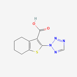 molecular formula C10H10N4O2S B1411520 2-(2H-Tetrazol-2-yl)-4,5,6,7-tetrahydro-1-benzothiophene-3-carboxylic acid CAS No. 2109508-93-0