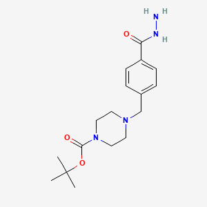 tert-Butyl 4-[4-(hydrazinocarbonyl)benzyl]piperazine-1-carboxylate
