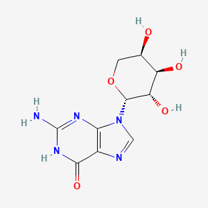 molecular formula C10H13N5O5 B14115233 9-beta-d-Arabinosylguanine 