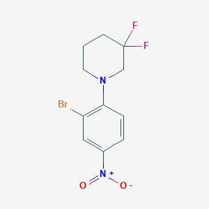 3-Bromo-4-(3,3-difluoropiperidin-1-yl)nitrobenzene