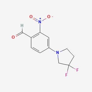 4-(3,3-Difluoropyrrolidin-1-yl)-2-nitrobenzaldehyde
