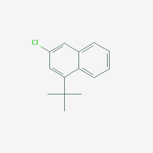 molecular formula C14H15Cl B14115379 1-(tert-Butyl)-3-chloronaphthalene 