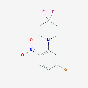 4-Bromo-2-(4,4-difluoropiperidin-1-yl)nitrobenzene