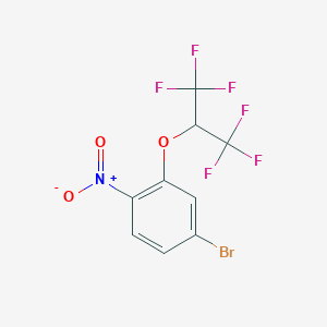 4-Bromo-2-(1,1,1,3,3,3-hexafluoropropan-2-yloxy)nitrobenzene