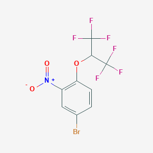 5-Bromo-2-(1,1,1,3,3,3-hexafluoropropan-2-yloxy)nitrobenzene