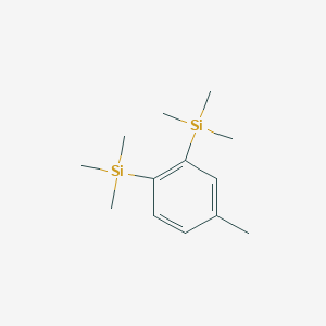 molecular formula C13H24Si2 B14115502 1,2-Bis(trimethylsilyl)-4-methylbenzene 