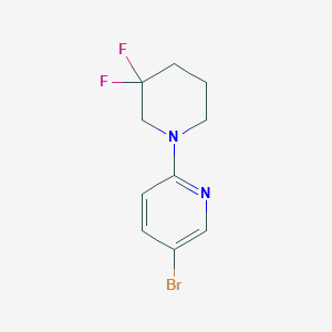 molecular formula C10H11BrF2N2 B1411554 5-Bromo-2-(3,3-difluoropiperidin-1-yl)pyridine CAS No. 1774894-73-3