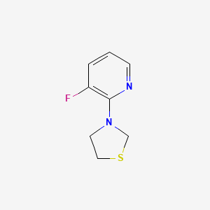 molecular formula C8H9FN2S B1411555 3-(3-Fluoropyridin-2-yl)thiazolidine CAS No. 1779131-17-7