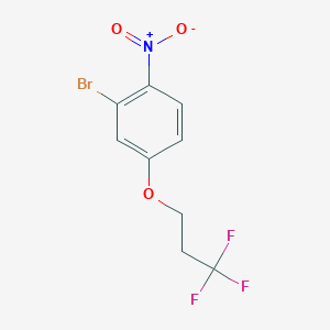 molecular formula C9H7BrF3NO3 B1411556 2-Bromo-1-nitro-4-(3,3,3-trifluoropropoxy)benzene CAS No. 1713163-16-6