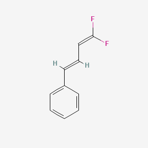 molecular formula C10H8F2 B14115565 1,1-Difluoro-4-phenyl-1,3-butadiene 