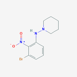 6-Bromo-2-(piperidin-1-ylamino)nitrobenzene