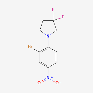 3-Bromo-4-(3,3-difluoropyrrolidin-1-yl)nitrobenzene