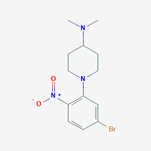 1-(5-Bromo-2-nitrophenyl)-N,N-dimethylpiperidin-4-amine