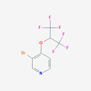 3-Bromo-4-(1,1,1,3,3,3-hexafluoropropan-2-yloxy)pyridine