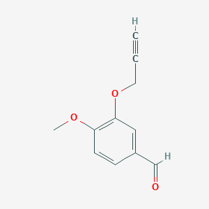 molecular formula C11H10O3 B141157 4-Methoxy-3-(2-propynyloxy)benzenecarbaldehyde CAS No. 145654-01-9