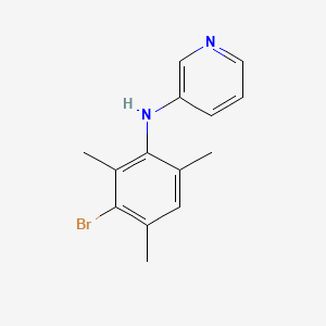 molecular formula C14H15BrN2 B14115783 N-(3-Bromo-2,4,6-trimethylphenyl)pyridin-3-amine 