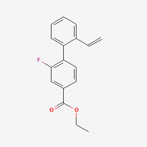 molecular formula C17H15FO2 B14115816 Ethyl 2'-ethenyl-2-fluoro-[1,1'-biphenyl]-4-carboxylate 