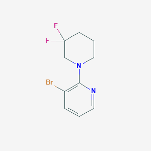 molecular formula C10H11BrF2N2 B1411582 3-Bromo-2-(3,3-difluoropiperidin-1-yl)pyridine CAS No. 1774894-66-4