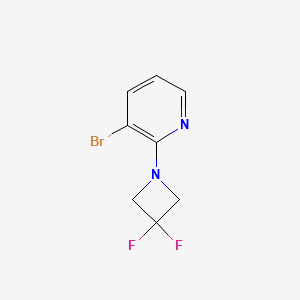 molecular formula C8H7BrF2N2 B1411583 3-Bromo-2-(3,3-difluoroazetidin-1-yl)pyridine CAS No. 1779120-98-7