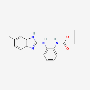 molecular formula C19H22N4O2 B14115836 tert-Butyl 2-(5-methyl-1H-benzo[d]imidazol-2-ylamino)phenylcarbamate 