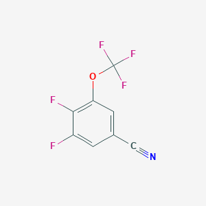 molecular formula C8H2F5NO B1411593 3,4-Difluoro-5-(trifluoromethoxy)benzonitrile CAS No. 1806372-68-8