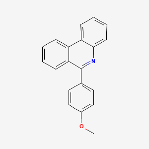 molecular formula C20H15NO B14115933 6-(4-Methoxyphenyl)phenanthridine 