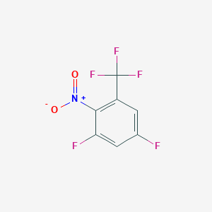 molecular formula C7H2F5NO2 B1411595 3,5-Difluoro-2-nitrobenzotrifluoride CAS No. 1806370-63-7