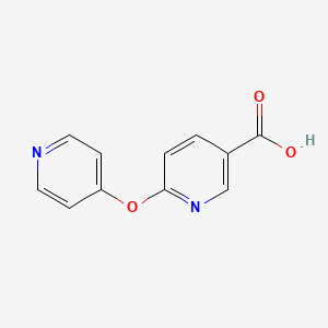 molecular formula C11H8N2O3 B1411597 6-(Pyridin-4-yloxy)nicotinic acid CAS No. 2090418-04-3