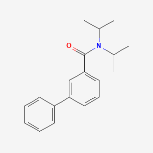 molecular formula C19H23NO B14115970 N,N-Bis(1-methylethyl)[1,1-biphenyl]-3-carboxamide 