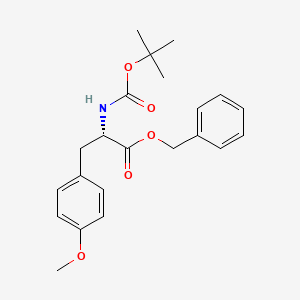 molecular formula C22H27NO5 B14115973 benzyl (2S)-3-(4-methoxyphenyl)-2-[(2-methylpropan-2-yl)oxycarbonylamino]propanoate 