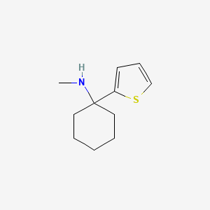 molecular formula C11H17NS B14115992 N-Methyl-1-(2-thienyl)cyclohexanamine CAS No. 139401-07-3