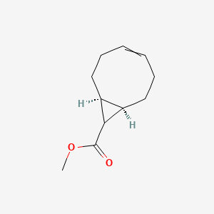 molecular formula C11H16O2 B14115994 Bicyclo[6.1.0]non-4-ene-9-carboxylic acid, methyl ester, (1a,8a,9b)- 