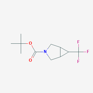 molecular formula C11H16F3NO2 B1411600 Tert-butyl 6-(trifluoromethyl)-3-azabicyclo[3.1.0]hexane-3-carboxylate CAS No. 1935066-32-2