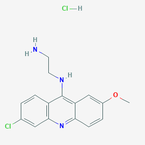 molecular formula C16H17Cl2N3O B14116000 N1-(6-Chloro-2-methoxyacridin-9-yl)ethane-1,2-diamine hydrochloride 