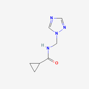 molecular formula C7H10N4O B1411601 N-(1,2,4-Triazol-1-ylmethyl)cyclopropanecarboxamide CAS No. 1935221-22-9