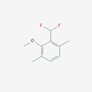 molecular formula C10H12F2O B1411602 2-Difluoromethyl-3,6-dimethylanisole CAS No. 1803785-29-6