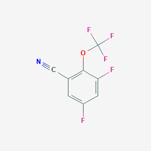 molecular formula C8H2F5NO B1411607 3,5-Difluoro-2-(trifluoromethoxy)benzonitrile CAS No. 1803828-45-6